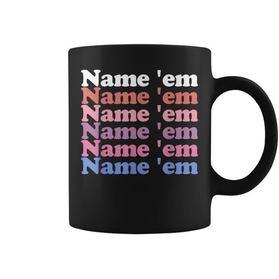 Name Em Stacked Text Sutton Statement Humorous Meme Coffee Mugs