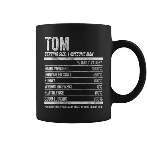 Name Facts Tom Nutrition Personalized Name Coffee Mugs