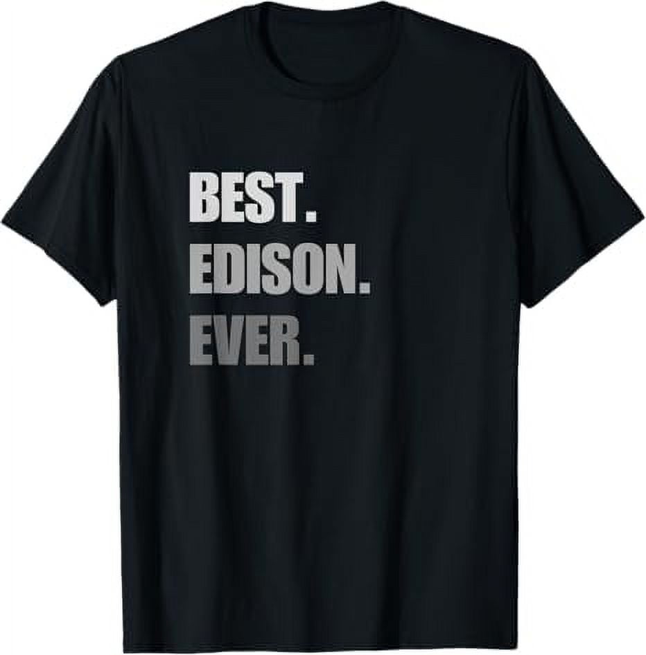 Name Named Custom Funny Definition First Naming Edison TShirt