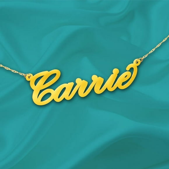 Name Necklace - Dainty Name Necklace - 24K Gold Plated - Handcrafted Designer - Personalized Name - Script Name Necklace - Custom Name Necklace - Made in USA