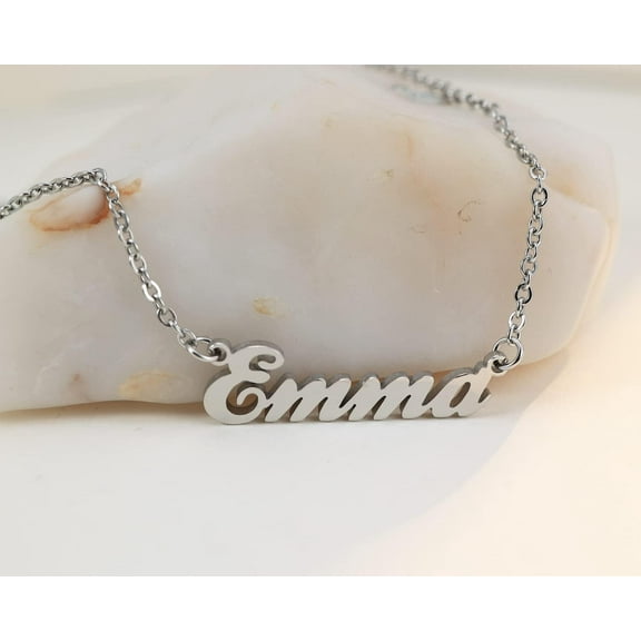 Name Necklace Personalized Engraved Name Pendant For Womens Friends[o5735]