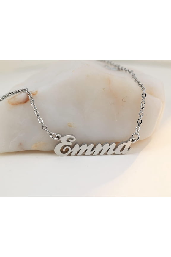 Name Necklace Personalized Engraved Name Pendant For Womens Friends[o5940]