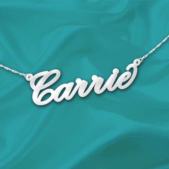 Name Necklace - Personalized Name Necklace - Handcrafted Designer - Sterling Silver Name Necklace - Custom Name Necklace - Made in USA