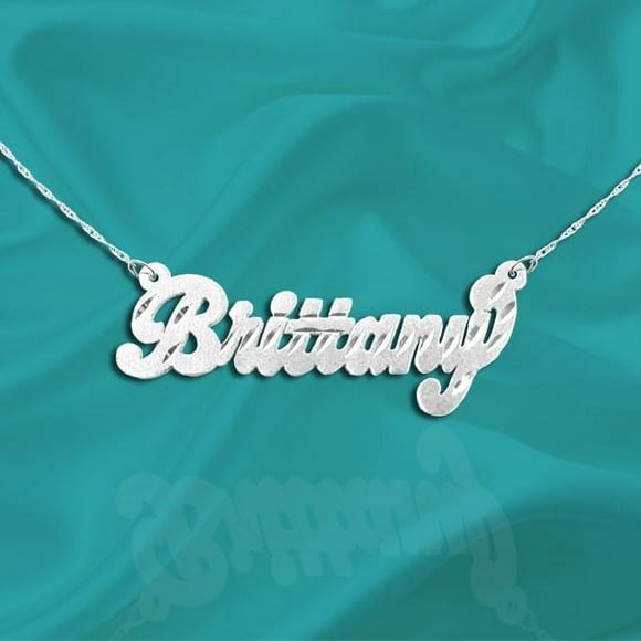 Name Necklace Sterling Silver Script Name Necklace - Personalized Name Necklace - Handcrafted Designer - Custom Name Necklace - Made in USA