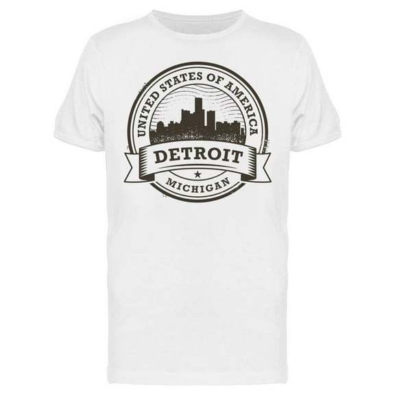 Name Of Detroit T-Shirt Men -Image by Shutterstock, Male Large