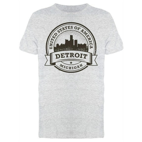 Name Of Detroit T-Shirt Men -Image by Shutterstock, Male Large