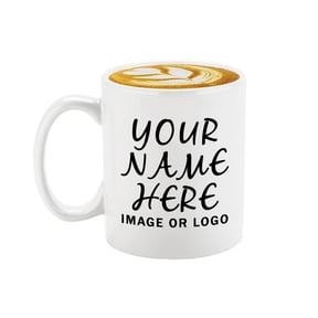 Name Photo Image or Logo Mug Personalized Ceramic Cup