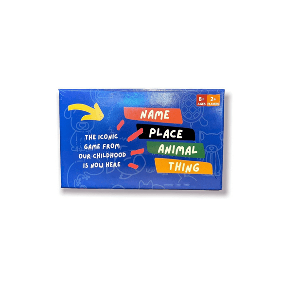 Name Place Animal Thing, Family Board Game For Kids Ages 8+, Game For 2 or More Players