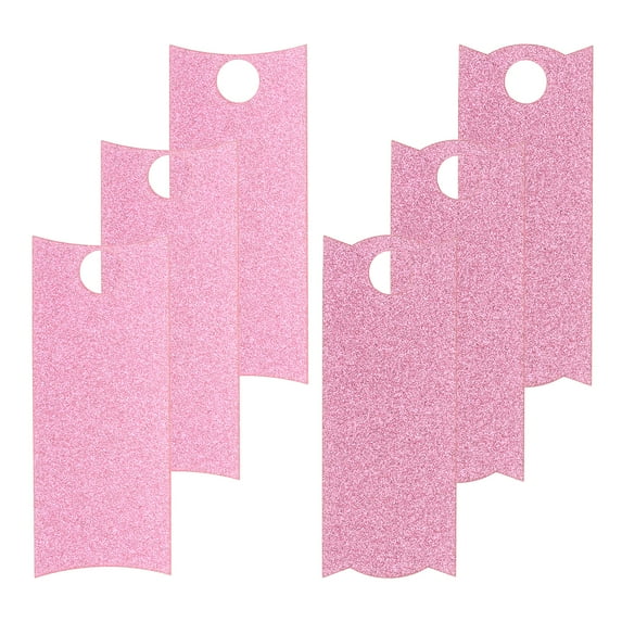 Name Plate for Stanley Cup 3.2" x 1.3", Acrylic Shiny Blank Name ID Tag for Tumbler Lid, Rose 12 Pack