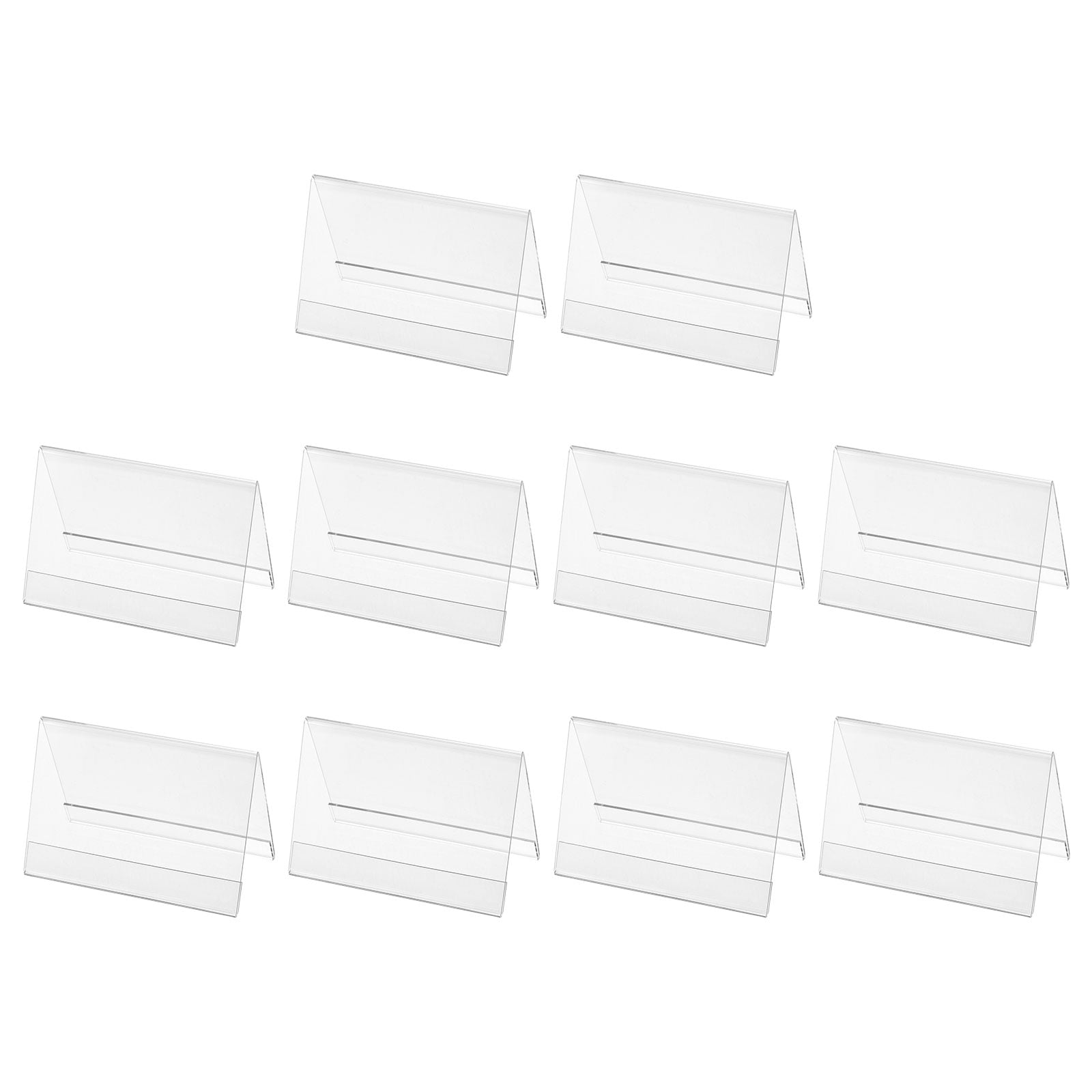 Name Plates for Desk 5.1x3.5", 10 Pack Tent Name Sign Holder Stand