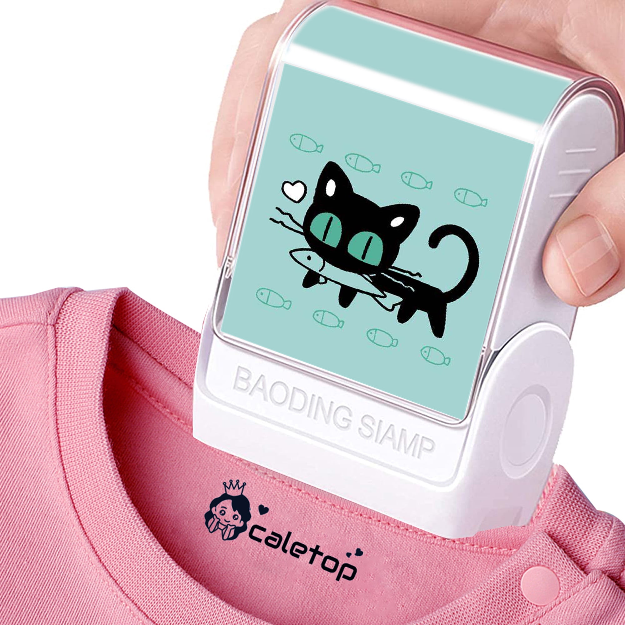 Name Stamp for Clothing Kids, Waterproof Stamp for Clothes Permanent