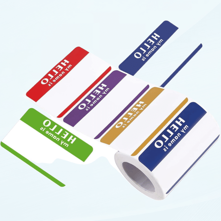 Etiquetas Para Etiquetas Con Nombre – 200 Pegatinas De Colores 89 X 57 Mm, Colores Surtidos, 4 Colores, Adhesivos Impermeables, Botellas, Carpetas Y Fiestas De Cumpleaños