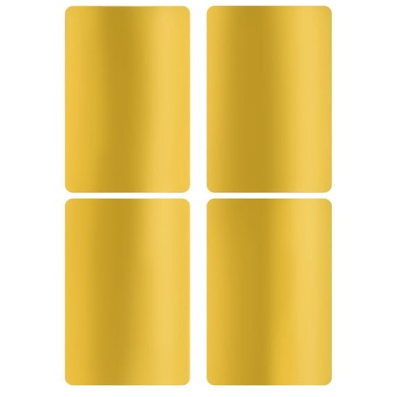 Name Tag Labels to Write on 3 X 2 inch, Rectangular Metallic Gold Label ...
