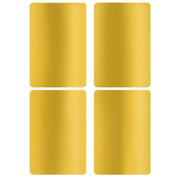 Name Tag Labels to Write on 3 X 2 inch, Rectangular Metallic Gold Label Stickers Sheets - 200 Pack by Royal Green