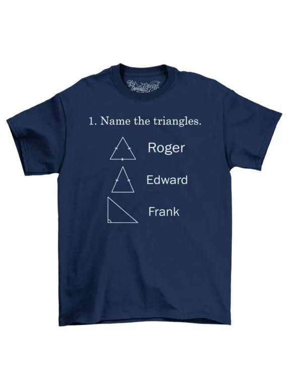 Name The Triangles Funny Math Test Men's T-Shirt Top Gift For Men Shirt, Unisex T-Shirt