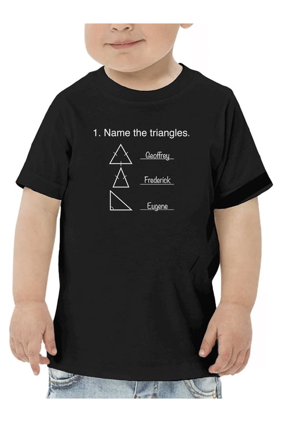Name The Triangles Toddler T-Shirt, 2 Toddler