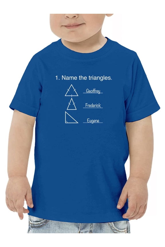 Name The Triangles Toddler T-Shirt, 3 Toddler