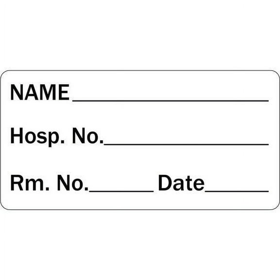 Name and Hospital Room Medical Labels