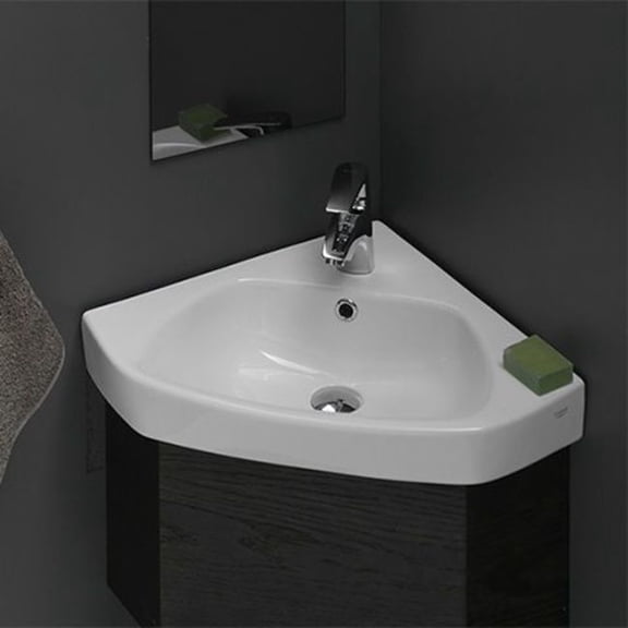 CeraStyle by Nameeks 001900-U Arda 25-3/10" Ceramic Wall Mounted Bathroom Sink w