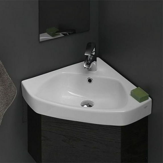 CeraStyle by Nameeks 001900-U Arda 25-3/10" Ceramic Wall Mounted Bathroom Sink w