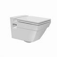thumbnail image 1 of Nameeks 018000 Cerastyle Wall Mounted One-Piece Round Toilet  Seat Included - White, 1 of 1