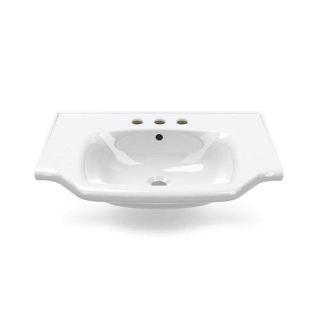 Nameeks CeraStyle 081000-U-Three Hole Cerastyle 25-3/5" Ceramic Wall Mounted Bathroom Sink