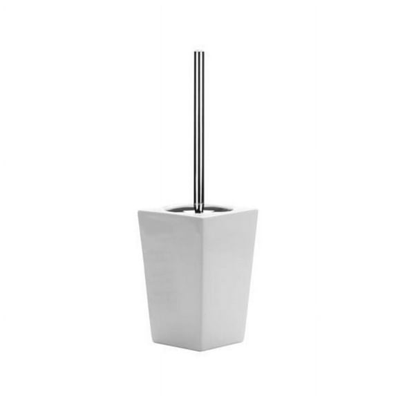 Nameeks 1633 Gedy Free Standing Toilet Brush Holder - White