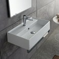 thumbnail image 1 of Nameeks 5003-Tb-One Hole Scarabeo 31-1/2" Ceramic Wall Mount Bathroom Sink - White, 1 of 1