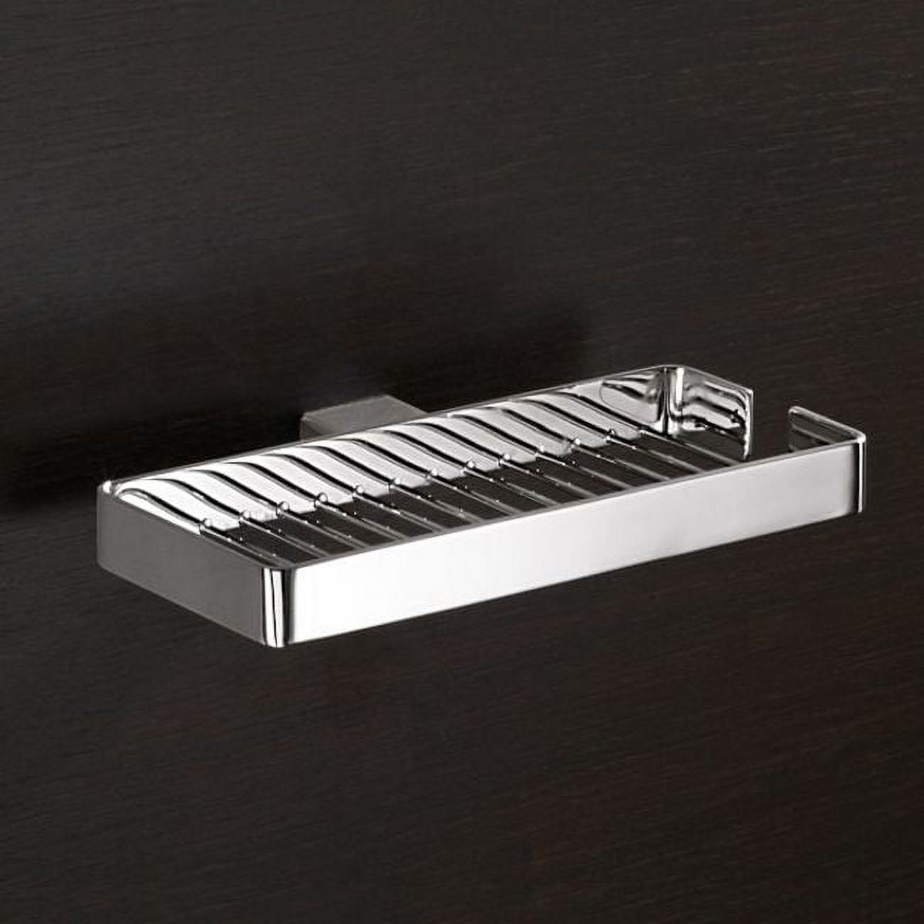 Polished Chrome Square Wall Mounted Soap Dish