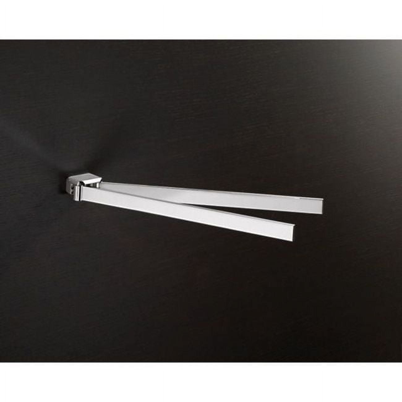Gedy Lounge 14.8'' Chrome Wall Mounted Swivel Towel Bar