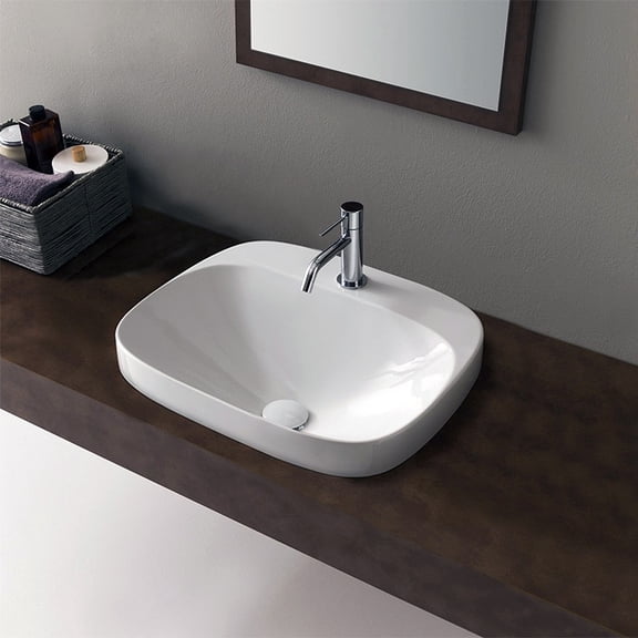 scarabeo by nameeks moon ceramic square vessel bathroom sink