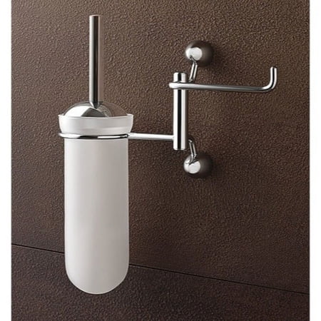 Nameeks 9026 Toscanaluce Wall Mounted Toilet Brush - Chrome