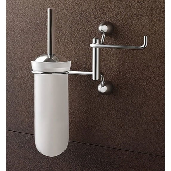 Nameeks 9026 Toscanaluce Wall Mounted Toilet Brush - Chrome