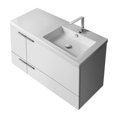thumbnail image 1 of Nameeks ACF ANS45-GLOSSY WHITE New Space 40" Wall Mounted Offset Single Basin Vanity Set -, 1 of 7