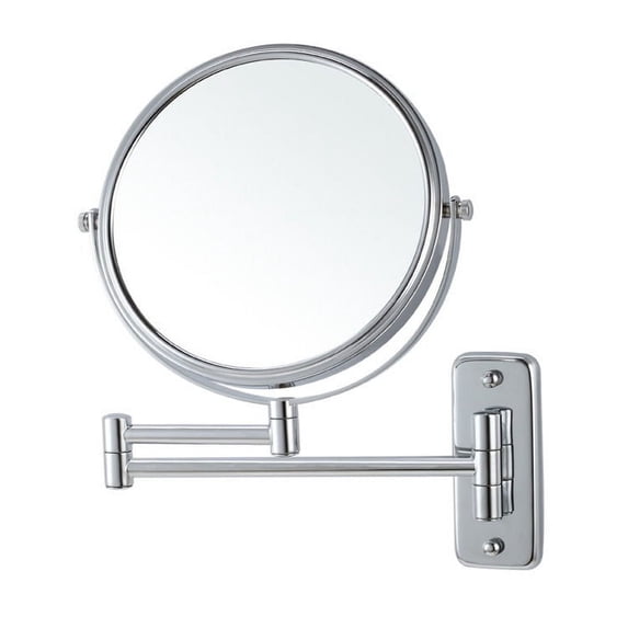 Nameeks Nameeks AR7719-CR-3x Glimmer 8" Diameter Modern Circular Framed Makeup Wall Mirror