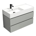 thumbnail image 1 of Nameeks Block-4018-W Block 40" Wall Mounted Single Basin Vanity Set - Grey Mist, 1 of 7