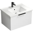 thumbnail image 1 of Nameeks Bodrum-2618-W Bodrum 24" Wall Mounted Single Basin Vanity Set - White, 1 of 7
