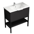 thumbnail image 1 of Nameeks Bodrum-3318 Bodrum 30" Free Standing Single Basin Vanity Set - Black, 1 of 7