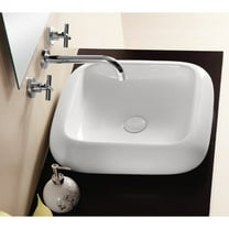 Nameeks Ca412 Caracalla 19-1/11" Ceramic Vessel Bathroom Sink - White