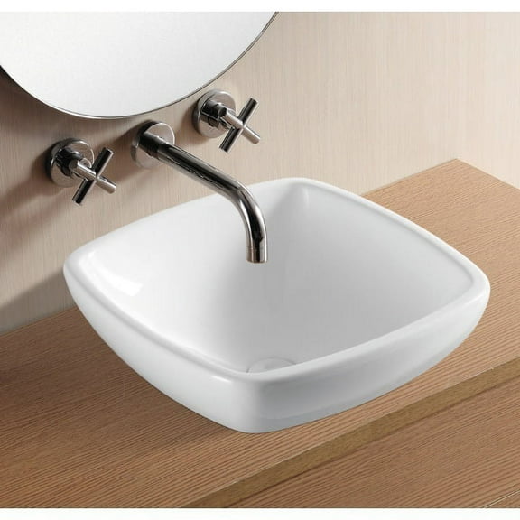 Nameeks Ca4252 Caracalla 17-11/12" Vessel Bathroom Sink - White