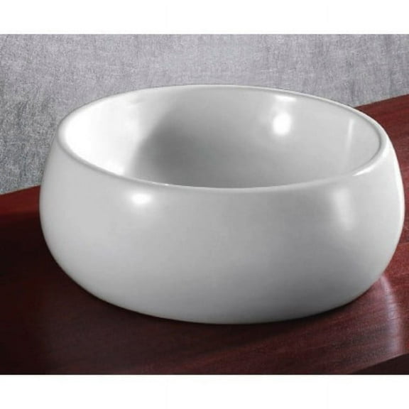 Nameeks Ca4921 Caracalla 17-11/12" Ceramic Vessel Bathroom Sink - White