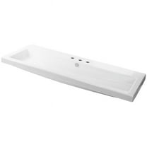 Nameeks Can05011a-Three Hole Tecla 47-1/4" Ceramic Wall Mounted / Drop In Bathroom Sink -