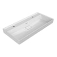 thumbnail image 1 of Nameeks CeraStyle 037600-U Sharp Trough Ceramic Wall Mounted Or Drop In Sink - White, 1 of 1