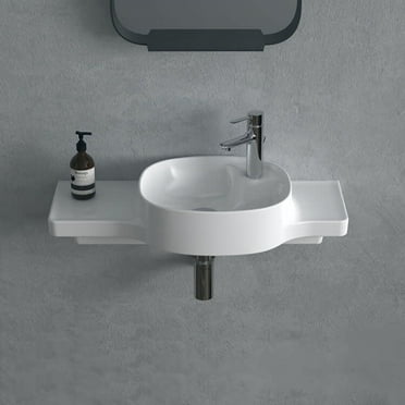 Nameeks Cerastyle 043800-U-One Hole Harmony 31-1/2" Rectangular Ceramic Wall Mount / Drop