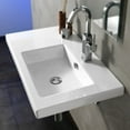 thumbnail image 1 of Nameeks Tecla CO01011-One Hole Tecla 31-1/2" Ceramic Wall Mounted / Drop In Bathroom Sink, 1 of 1