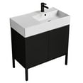 thumbnail image 1 of Nameeks Derin607 Derin 32" Free Standing Single Basin Vanity Set - Matte Black / Black, 1 of 6