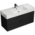 thumbnail image 1 of Nameeks Derin-4818-W Derin 48" Wall Mounted Single Basin Vanity Set - Black, 1 of 7