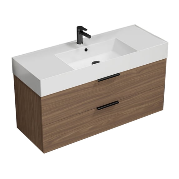 Nameeks Derin-4818-W Derin 48" Wall Mounted Single Basin Vanity Set - MultiColor