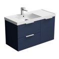 thumbnail image 1 of Nameeks Lisbon-3619-W Lisbon 36" Wall Mounted Single Basin Vanity Set - Night Blue /, 1 of 7