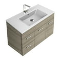 thumbnail image 1 of Nameeks Lor10 Loren 33" Wall Mounted Single Basin Vanity Set - Larch Canapa, 1 of 7